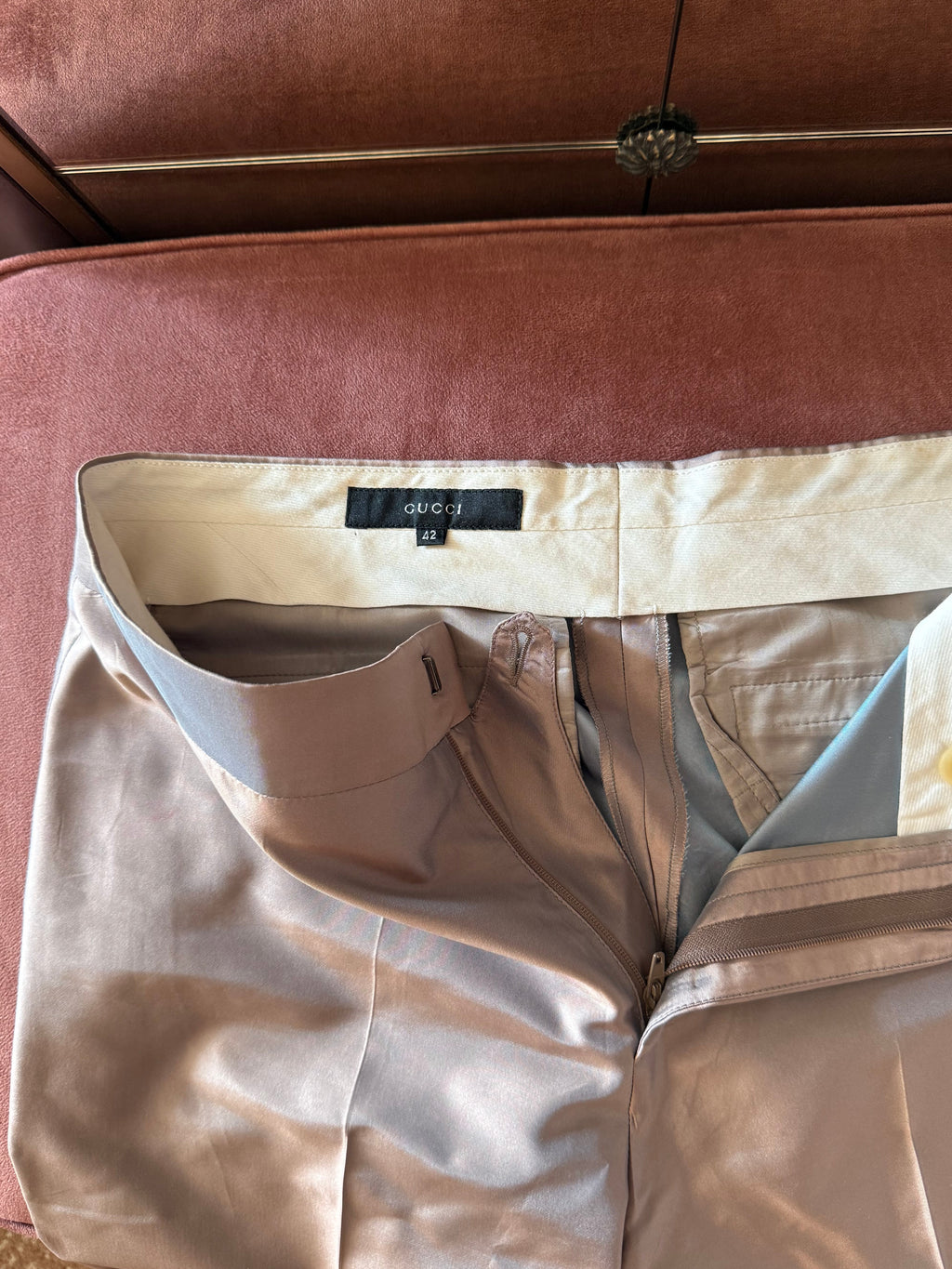 GUCCI SILK TROUSERS 90'S