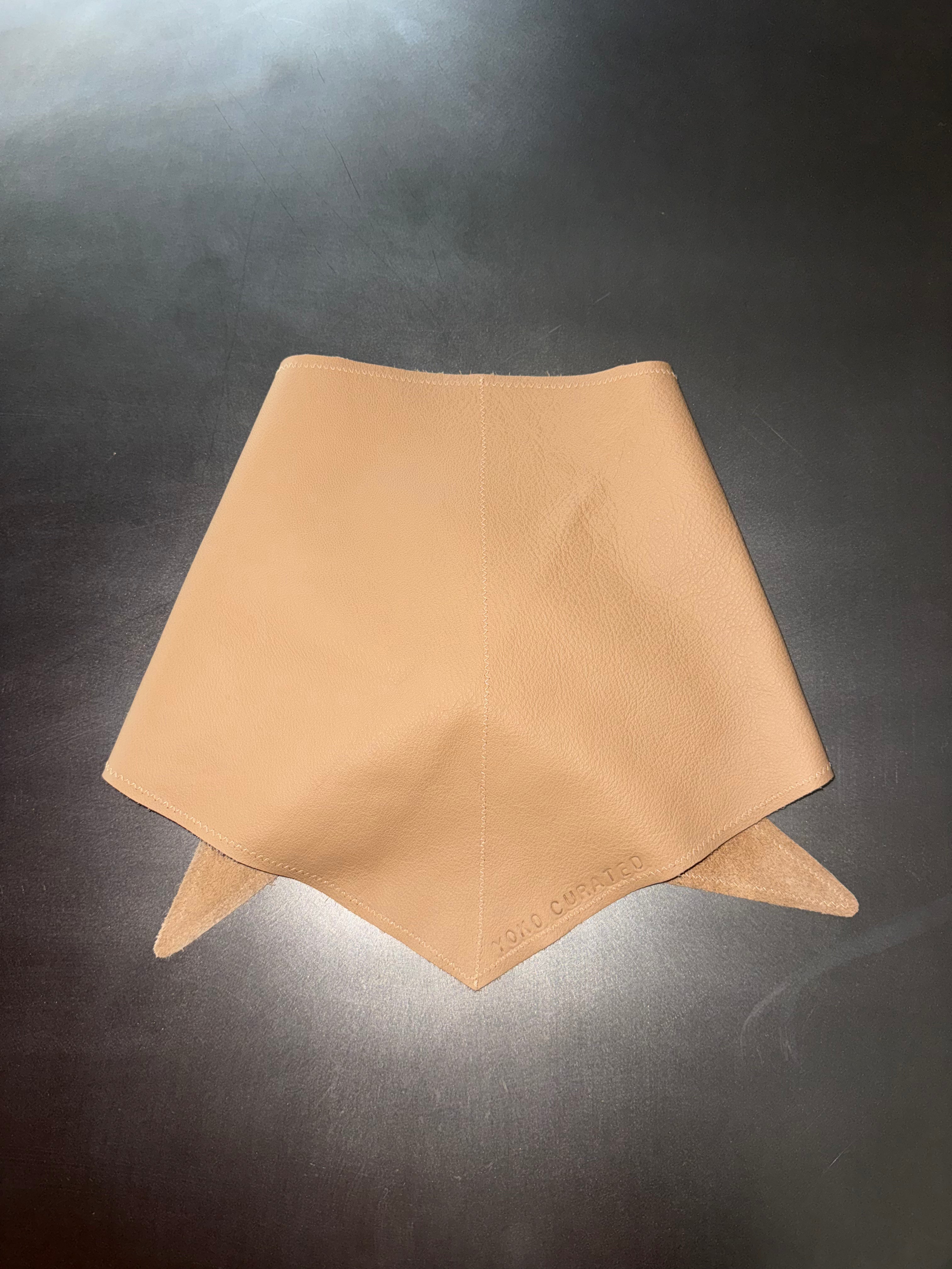 OAT LEATHER SCARF