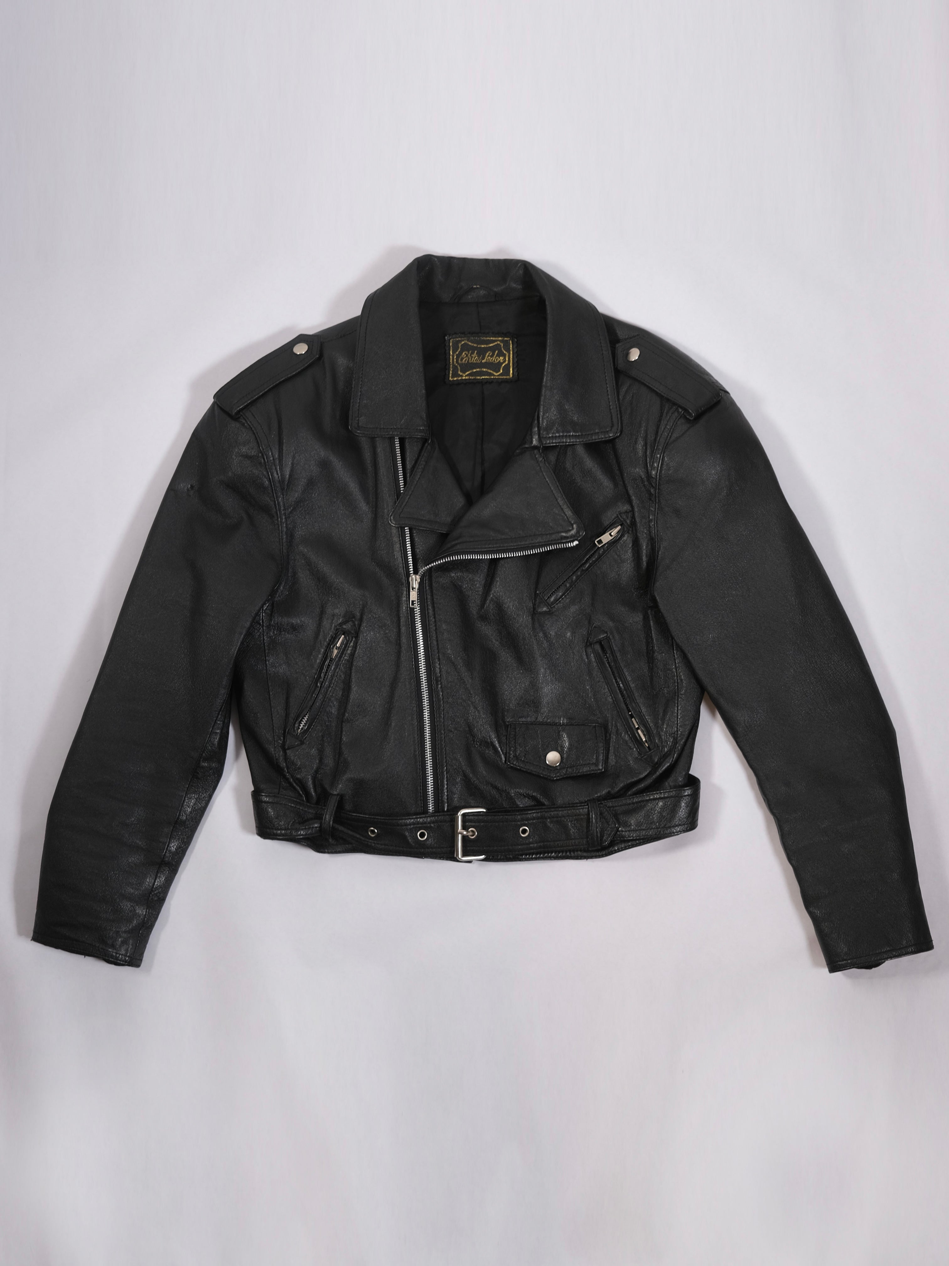 80S LEATHER MOTO JACKET